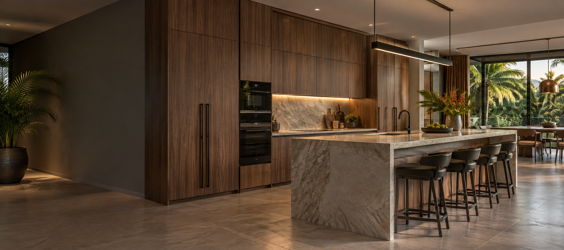 Custom kitchen designed, manufactured and installed by Total Custom Woodworking