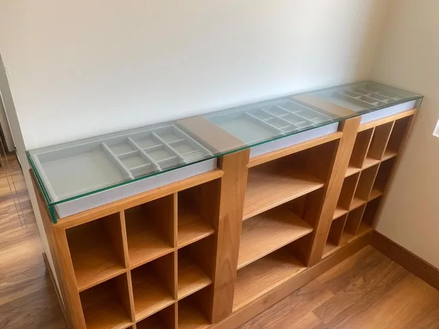 Custom cedar storage cabinets