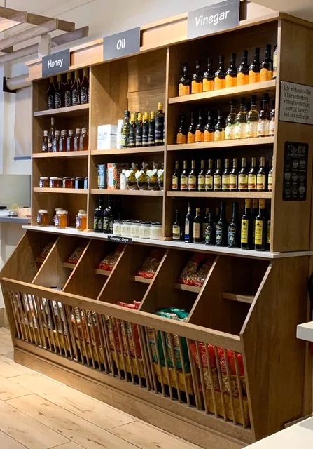 Floor-to-ceiling retail wine display