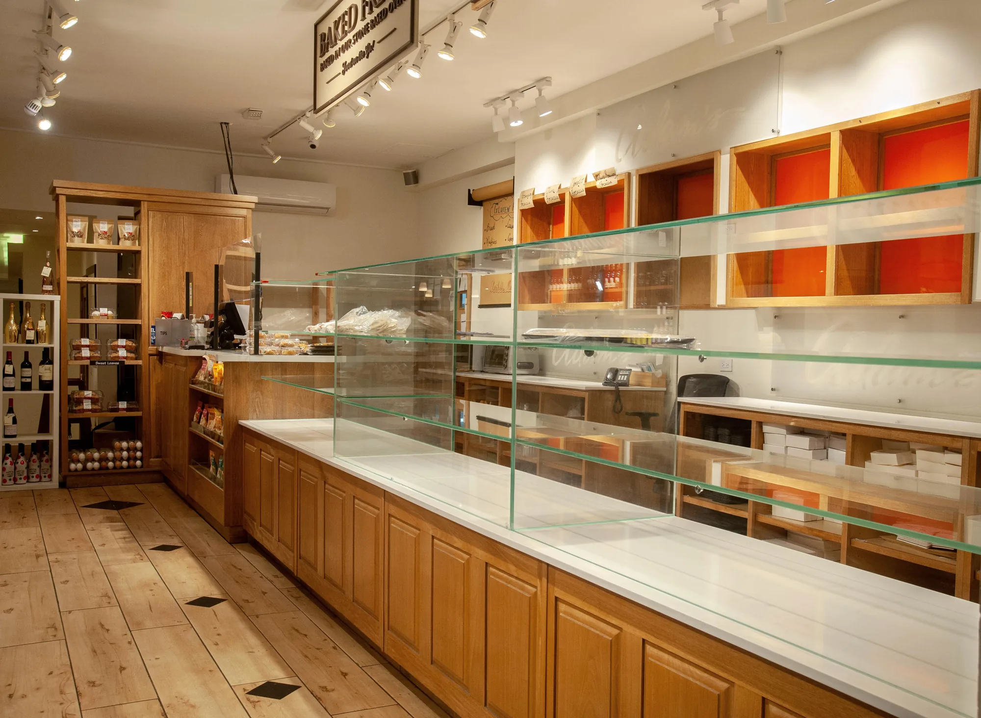 Commercial timber display cases